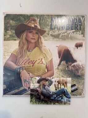 Miranda Lambert Postcards From Texas - SIGNED AUTOGRAPHED Vinyl 2LP NEW!